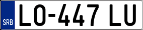 Trailer License Plate